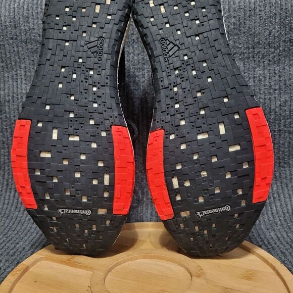 Adidas‎ Running Shoes Men's Size 13 Black Solar Red PulseBoost HD FU7333 - Picture 10 of 13